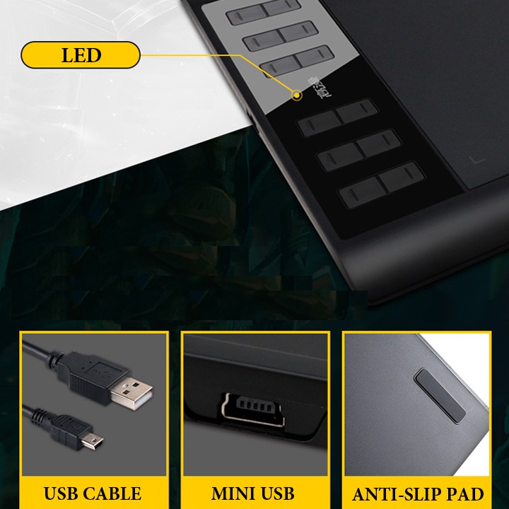 Bảng Vẽ Điện Tử GAOMON 1060PRO 2023 - 10x6 inch