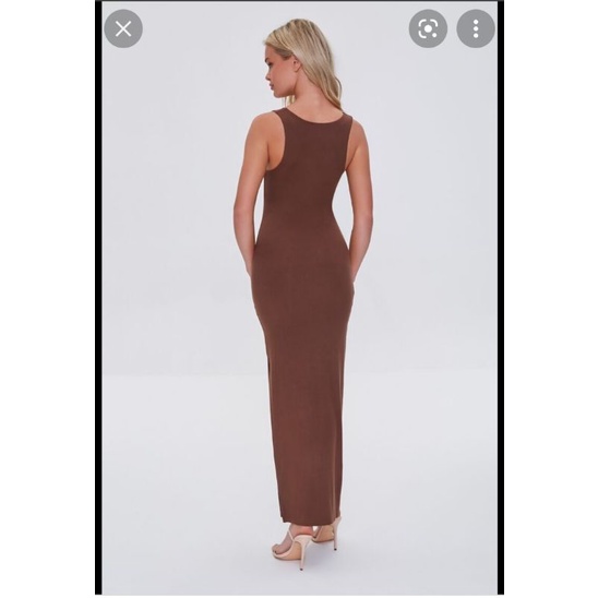 Đầm body f21 tank maxi dress dáng dài VNXK đầm ba lỗ hai dây ôm body xẻ tà forever 21 xuất khẩu dư xịn