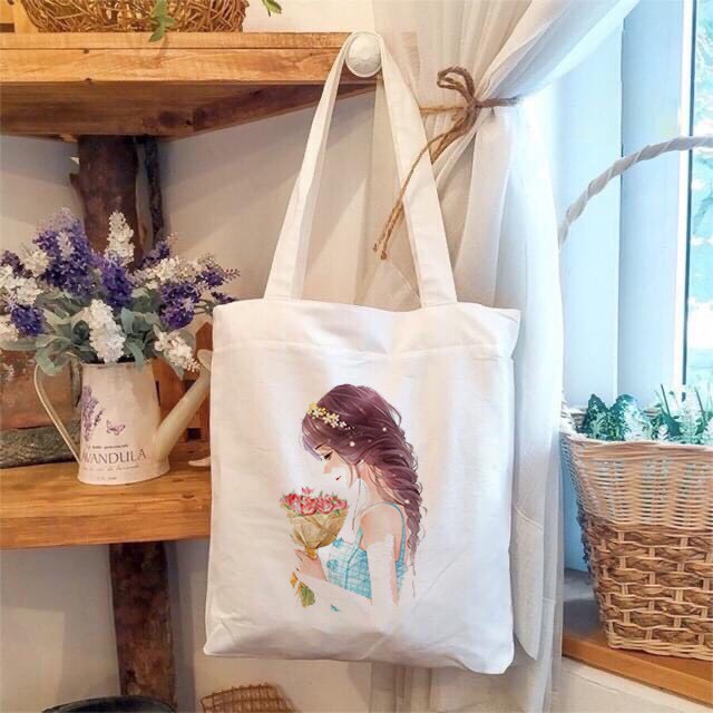 TÚI VẢI ĐEO VAI ULZZANG HÌNH NGHỘ NGHĨNH - TÚI TOTE CANVAS ĐỦ MẪU