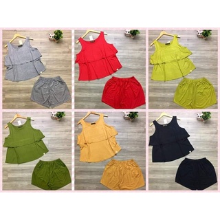 Bộ đùi sát nách 2 lớp lụa visco cotton L..4XL TuyenPhan bigsize 50..95kg