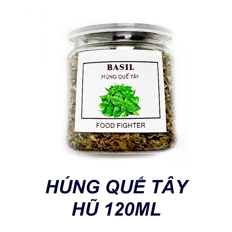 Húng quế khô ướp gà KFC, sốt pizza- DRIED BASIL - Hũ 120ml