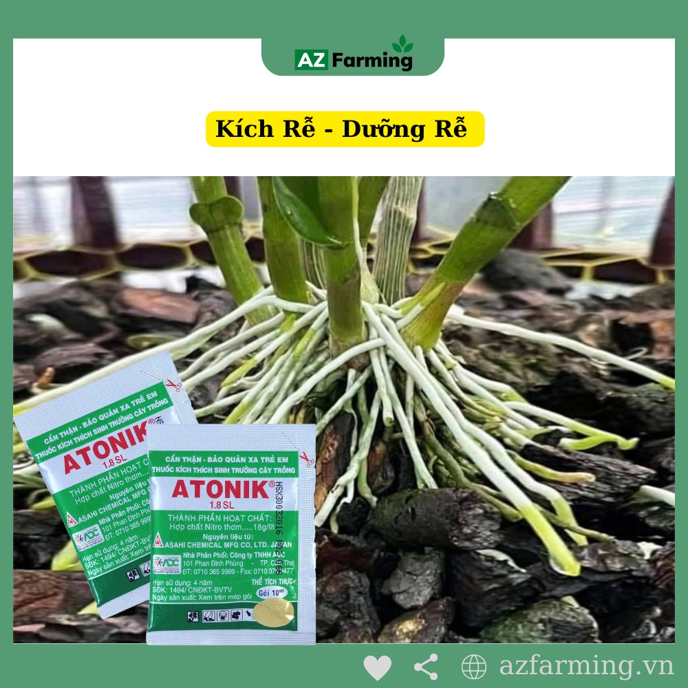 ATONIK 1.8 SL - Thuốc Kích Thích Sinh Trưởng Cây Trồng Nhật Bản - Gói 10ml - AZ Farming