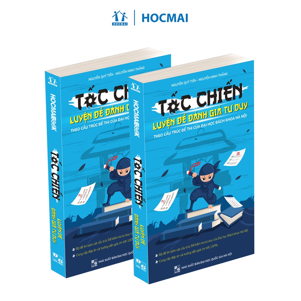 Sách - Combo 2 cuốn Tốc chiến luyện đề đánh giá tư duy - Theo cấu trúc đề thi của Đại học Bách Khoa Hà Nội