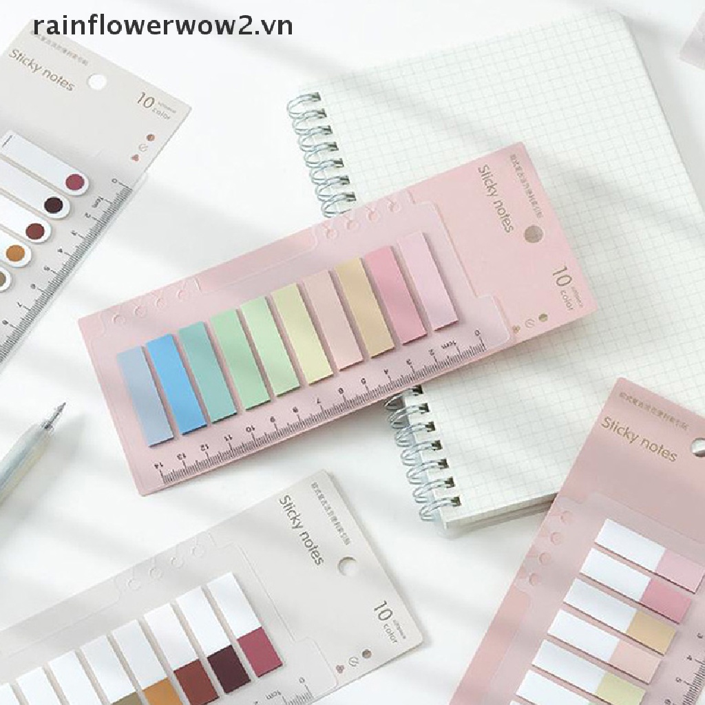 200 Miếng dán ghi chú đánh dấu trang sách tùy chọn màu sắc
