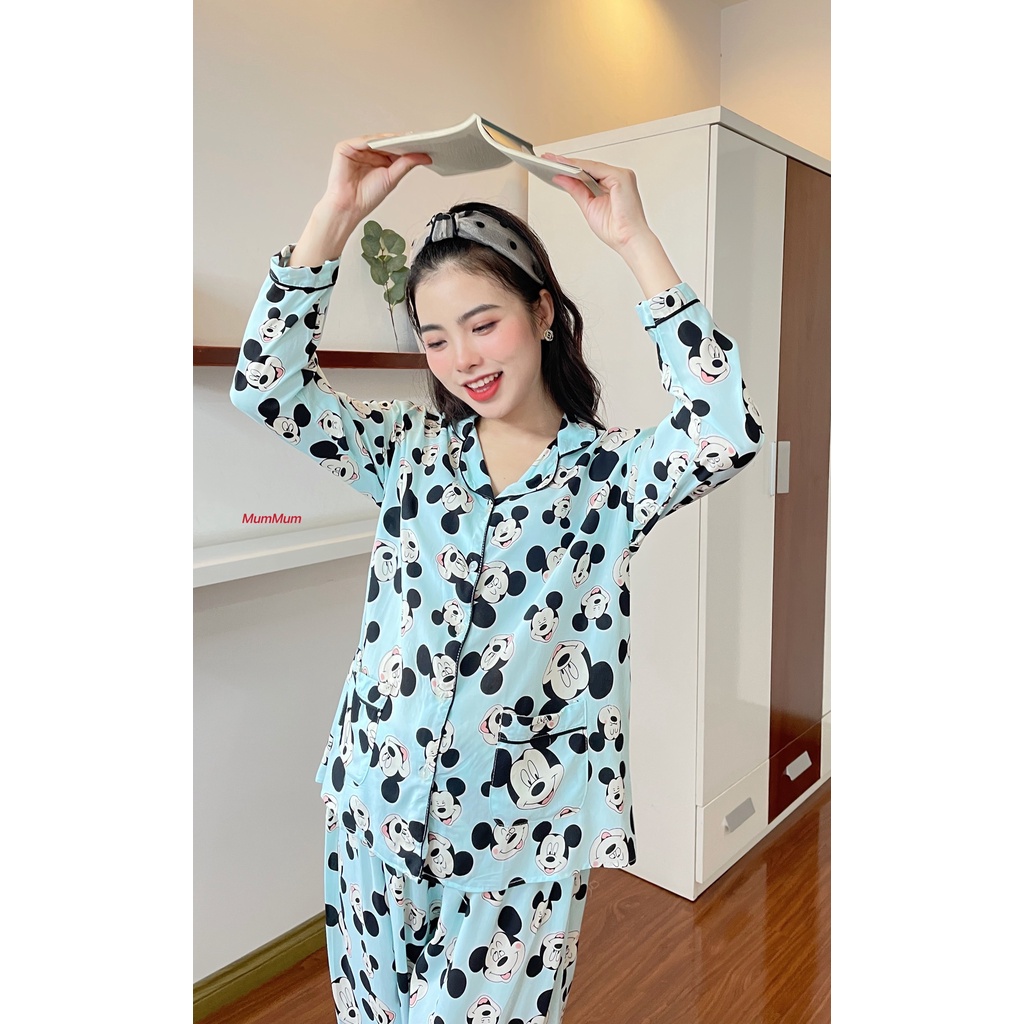 Bộ Bầu Pijama mặc Bầu kết hợp sau sinh