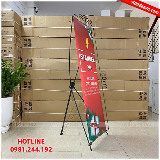 Standee chữ x Hàn Quốc 0.6x1.6m, chân standee x giá rẻ, khung standee dùng ngắn hạn được bán chạy nhất 2021