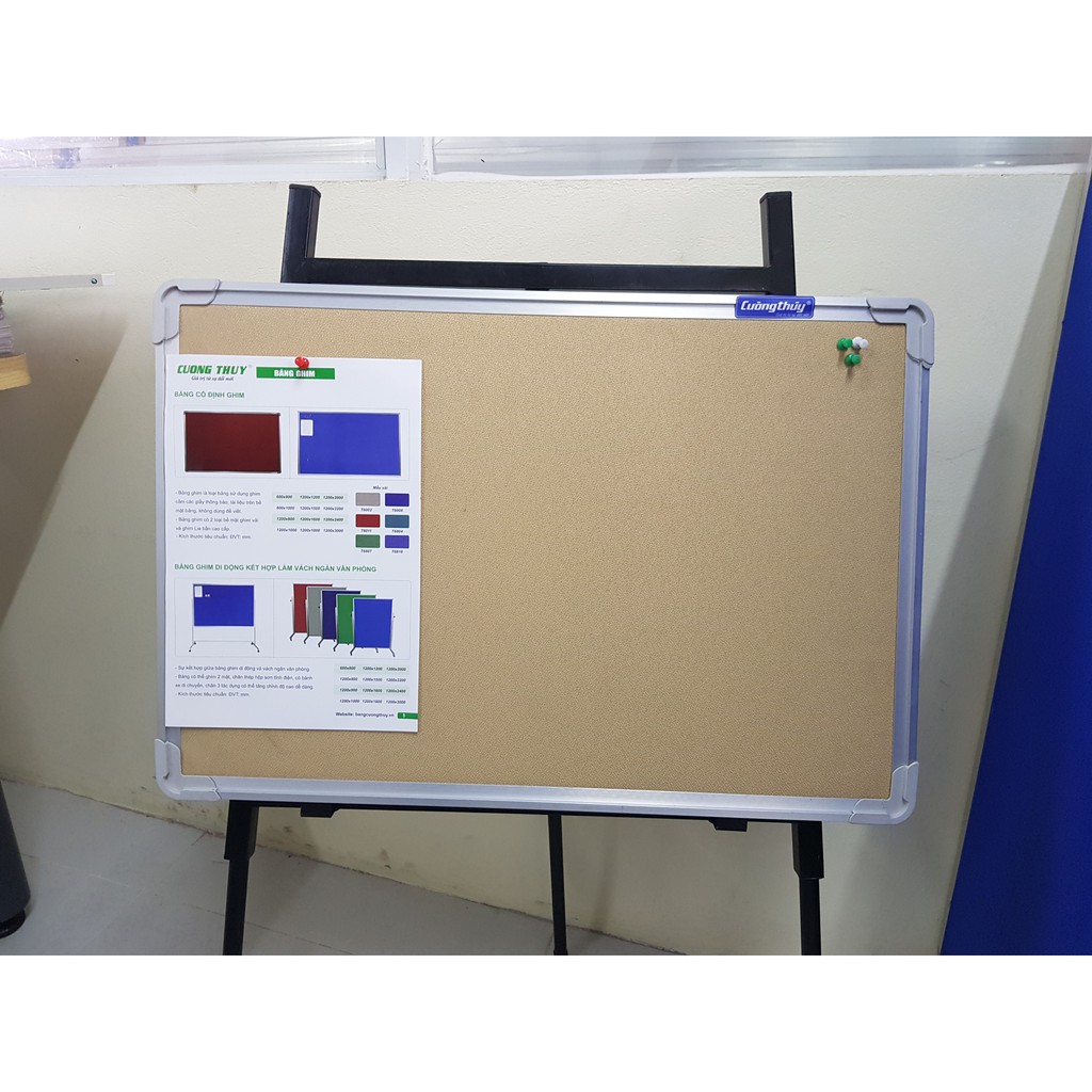 Bảng ghim tài liệu , KT: 80x120cm, 100x120cm dòng Standard - Bảng Cường Thúy,