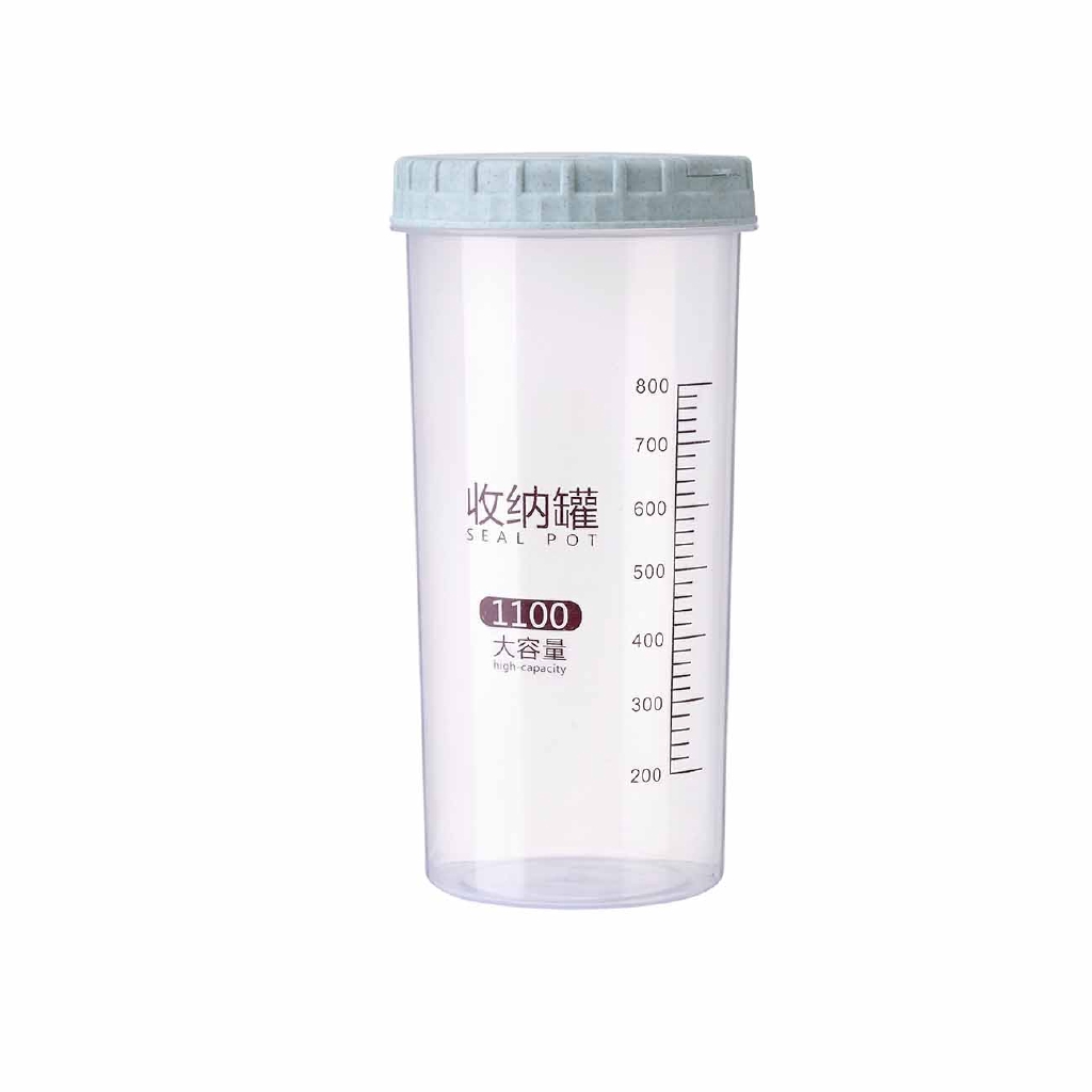 Bình JUJIAJIA trong suốt kín hơi đựng thức ăn nhanh như ngũ cốc