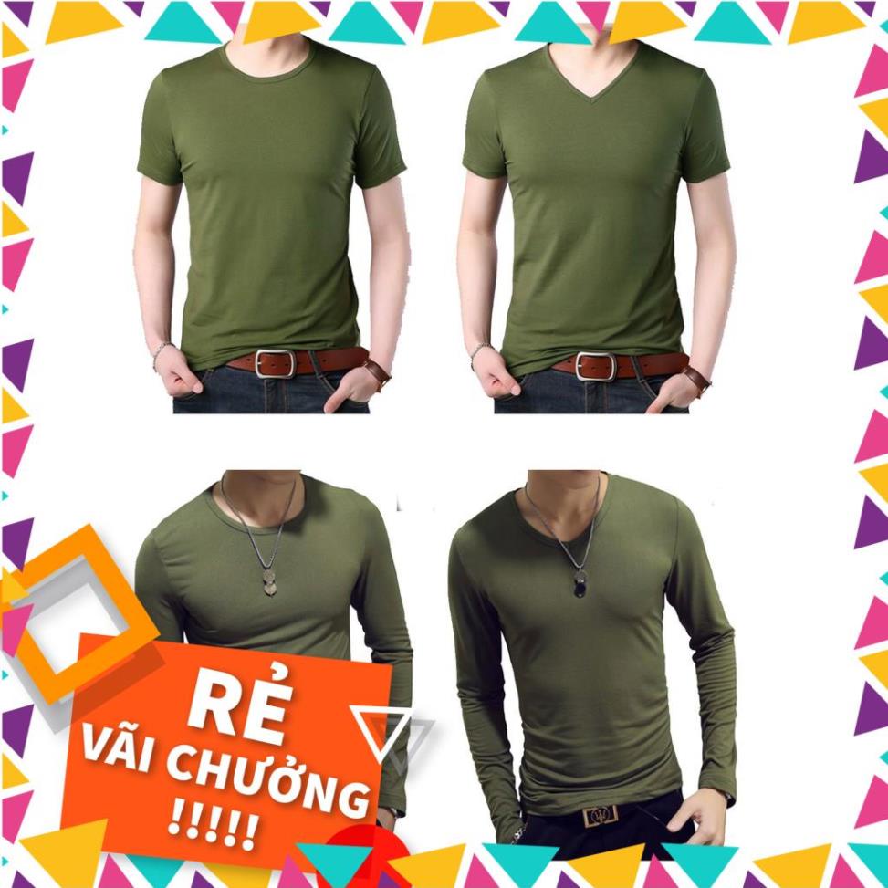 [Free Ship ] Áo Thun nam màu xanh rêu - không nhăn mềm min thấm hút mồ hôi _vifa | BigBuy360 - bigbuy360.vn