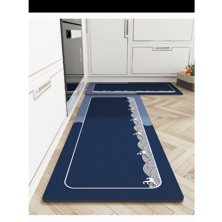 Thảm Lót Sàn Nhà Bếp Dáng Dài Chống Trượt Thấm Hút Dầu Giặt Sạch Tiện Lợi - LOKING