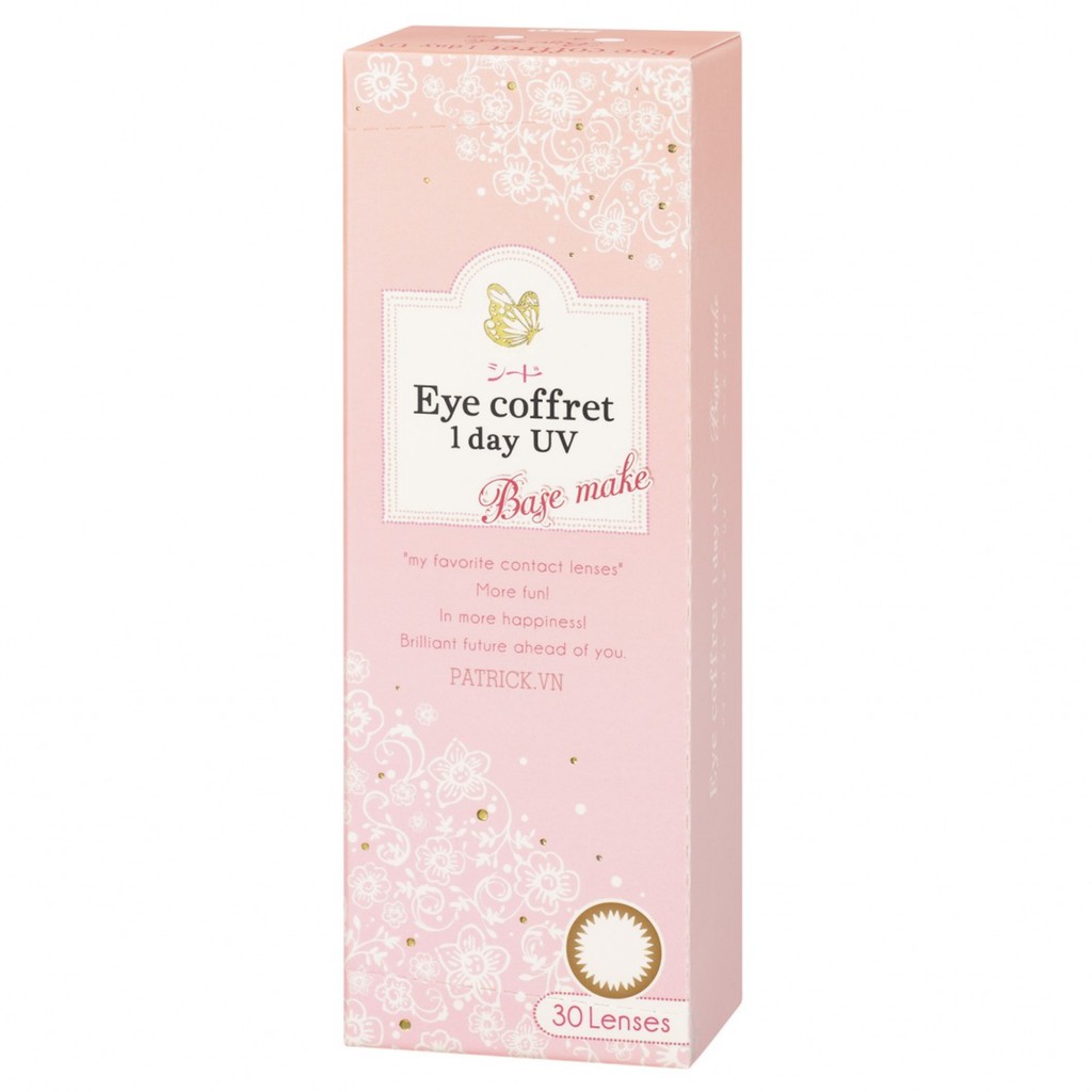 [50k/chiếc] KÍNH ÁP TRÒNG MÀU NÂU HẠT DẺ BASE MAKE - Lens SEED 1 ngày - Eye Coffret 1day UV M (CÓ ĐỘ LẺ TỪ 0.25)