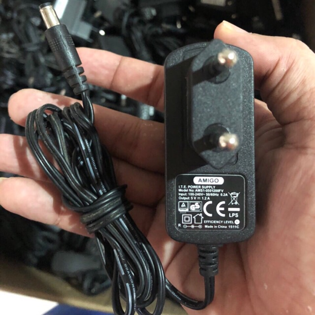 Nguồn 5V 1A 2A chân to 2.5*5.5mm chân nhỏ 1.35*3.5mm dùng cho tivibox camera VNET
