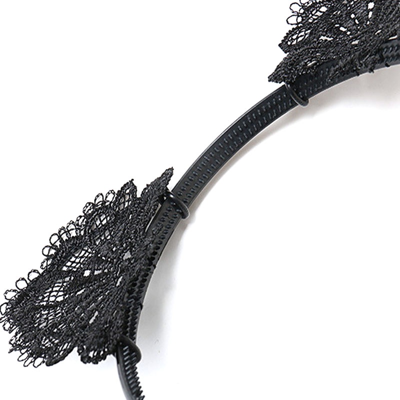 Băng Đô Tai Mèo Phối Ren Dễ Thương Cho Bé Gái