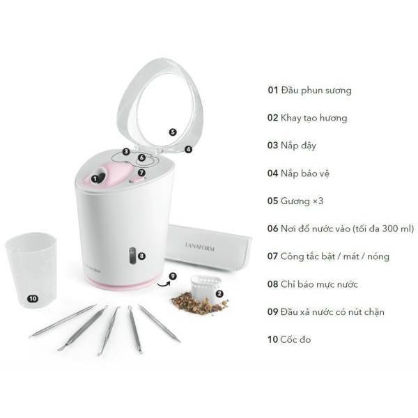 MÁY XÔNG MẶT NÓNG LẠNH LUXURY FACIAL STEAMER