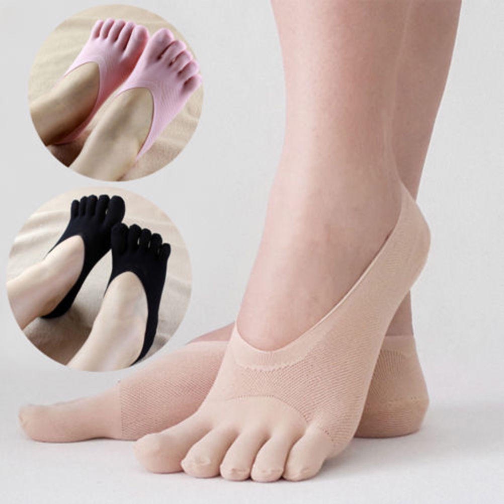 Vớ Cotton Xỏ Ngón Phối Ren Thời Trang Cho Nữ