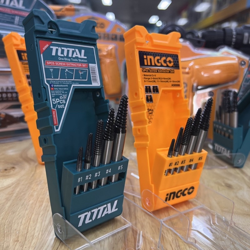 Bộ mũi taro lấy ốc gãy 5 chi tiết Total Ingco TACSE0056 ASE008