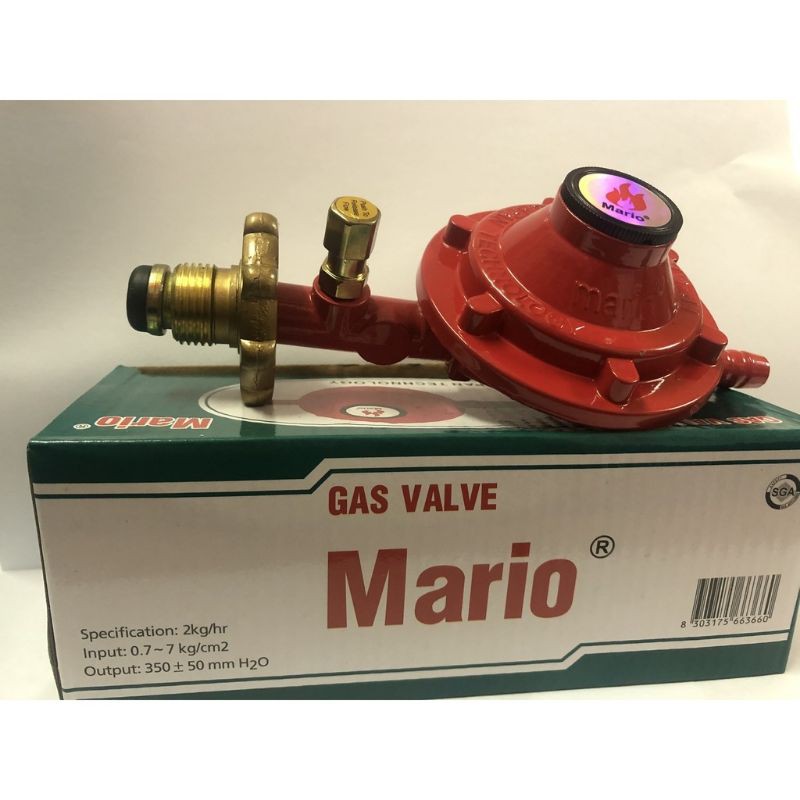 Van gas Mario và 1,5m dây gas Hàn Quốc