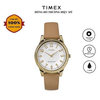 Đồng hồ nữ timex classic core 35mm - tw2r87000 dây da - chính hãng