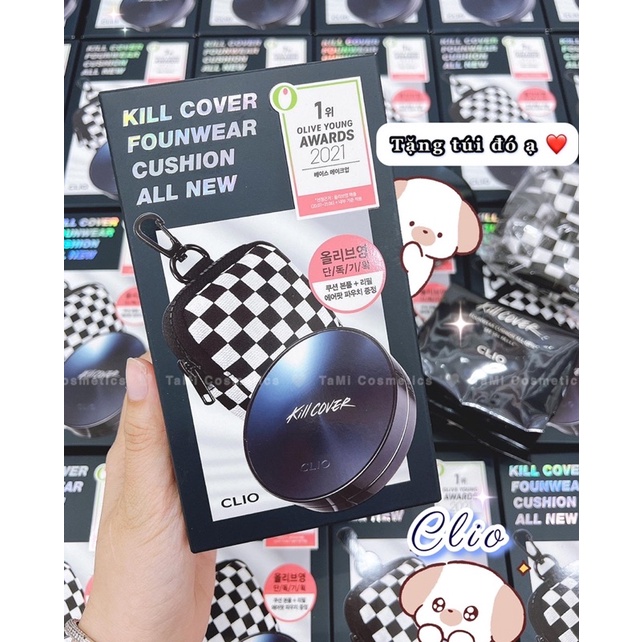 ( Tặng Túi ) Set Phấn Nước Clio Kill Cover Founwear Cushion All New