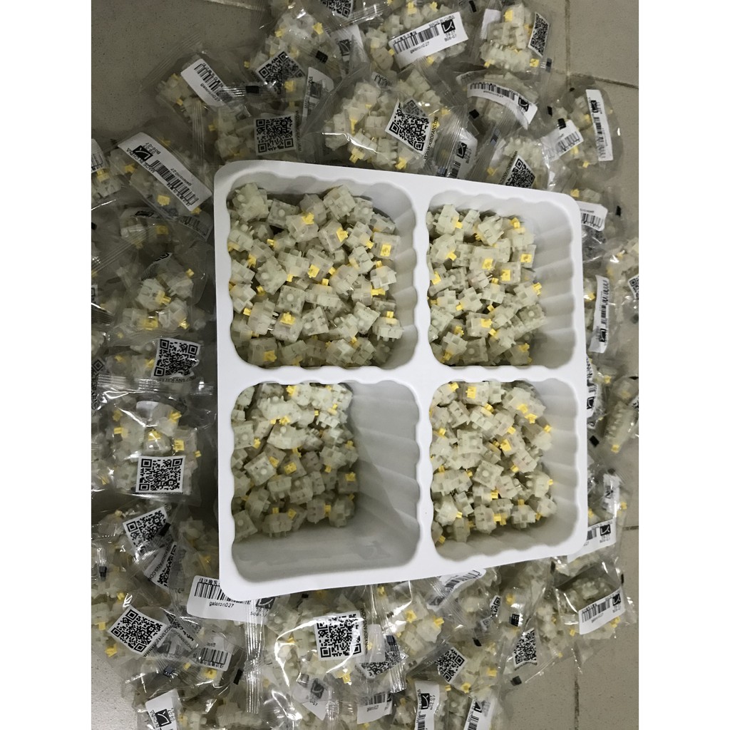 Switch Gateron Milky (KS3X1) - Milky Yellow và Milky Black - Gateron KS3X1 - Switch dùng cho bàn phím cơ | BigBuy360 - bigbuy360.vn