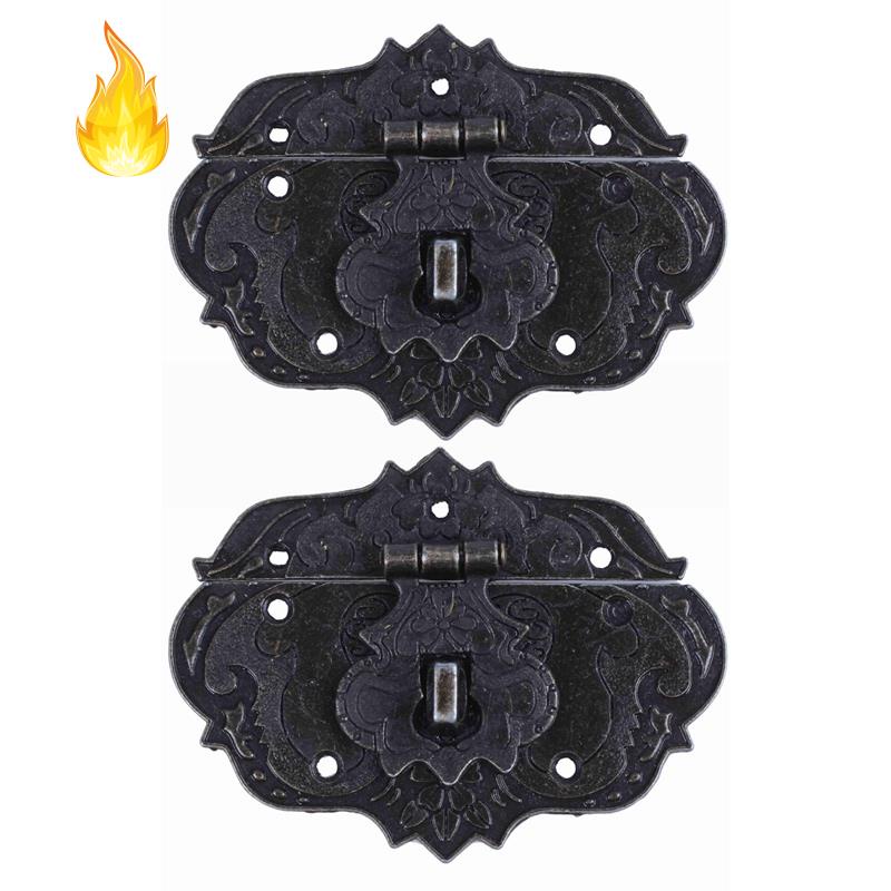 Set 2 chốt cài hộp gỗ 77mm x 57mm