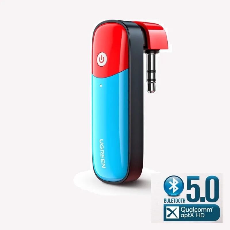 Ugreen 80188 Bluetooth 5.0 bộ phát jack 3.5mm hỗ trợ chuẩn APTX cho Nintendo Switch Lite PS4 PC CM324