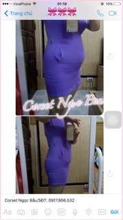 Corset Latex 9 xương. Feedback ảnh thật