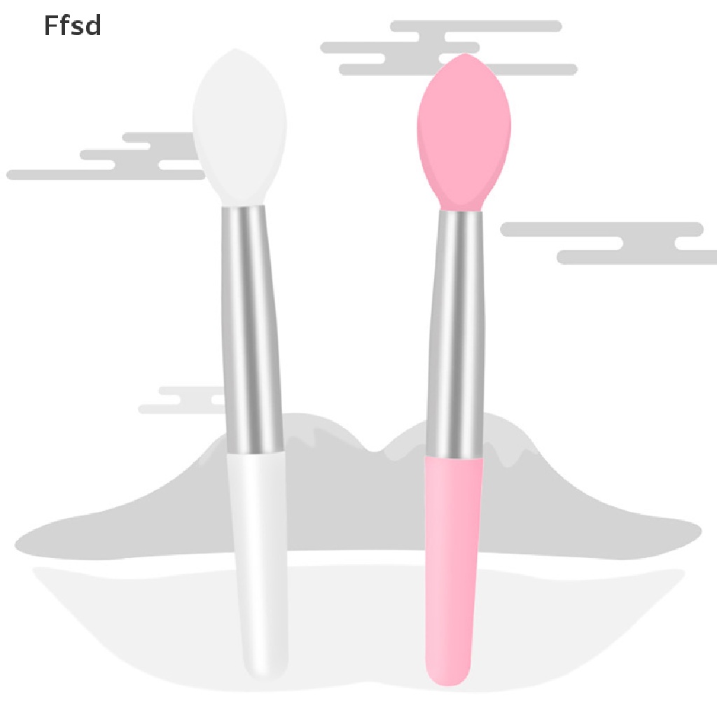 [Hàng mới về] Set 10 cọ trang điểm môi cỡ nhỏ bằng silicone tiện dụng