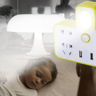 Ổ điện có cổng usb kèm đèn ngủ