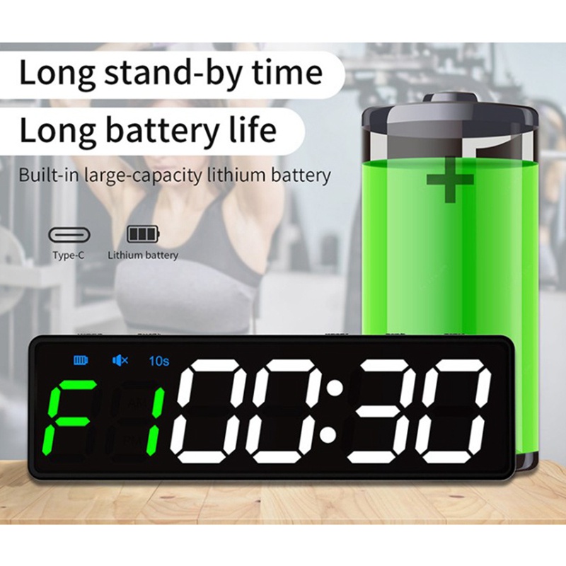 Đồng Hồ Đếm Ngược / Bấm Giờ / Lên/Thời Gian Tập Gym Sạc USB