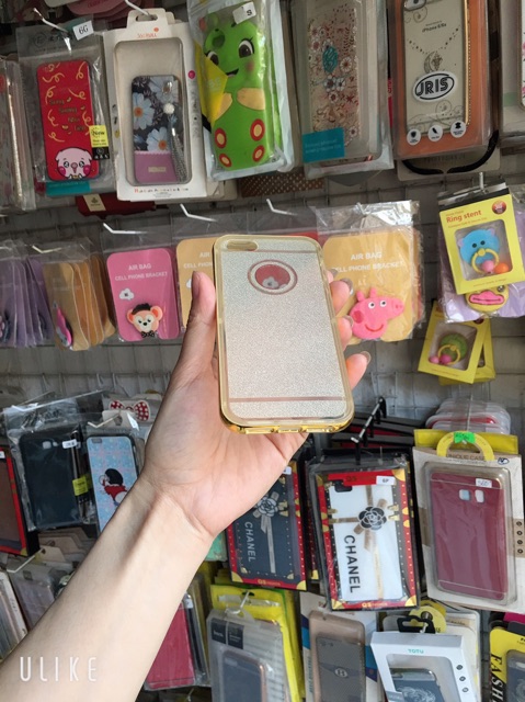 Combo ốp nhũ+ kính cường lực ip4/5/6/6plus