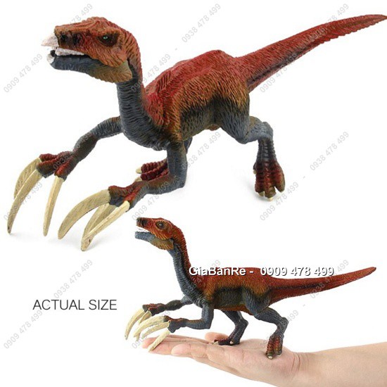 Mô Hình Khủng Long 3 Móng Dài Therizinosaurus - Tím Đỏ - 77262