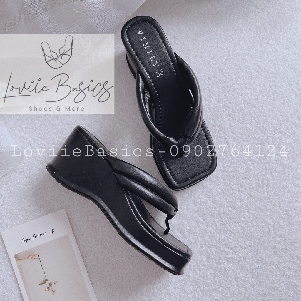 DÉP NỮ LOVIIE BASICS - DÉP BÁNH MÌ THỜI TRANG QUAI KẸP NGANG ĐẾ BẰNG 7 PHÂN D220455