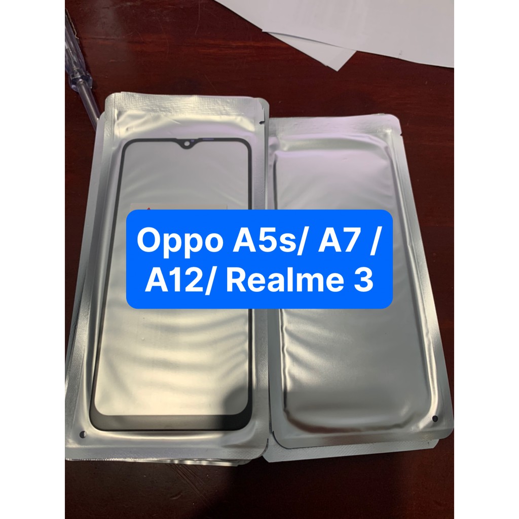 kính oppo A5s / A12 / A7 / Realme 3 - kính ép liền keo