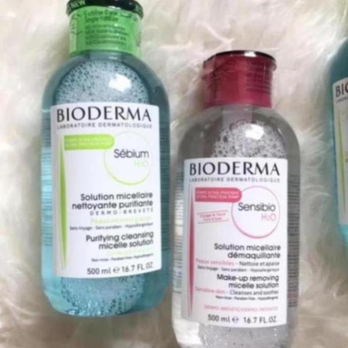 Nước tẩy trang Bioderma, Tẩy trang bioderma 500ml nút nhấn | BigBuy360 - bigbuy360.vn