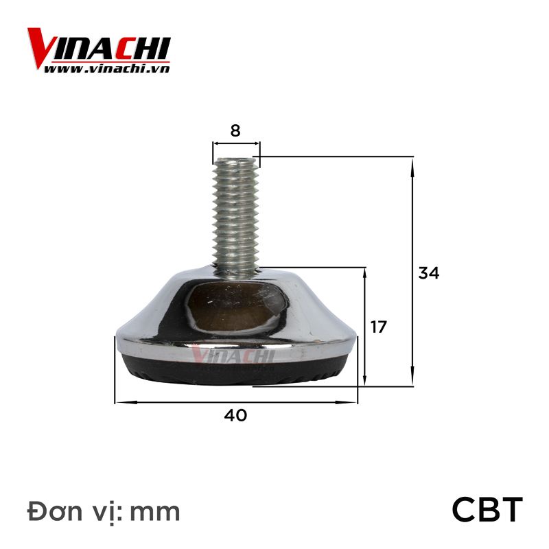 Chân bàn tròn bộ 4 cái-Chân bàn tròn phụ kiện nội thất dùng để lắp vào các chân bàn