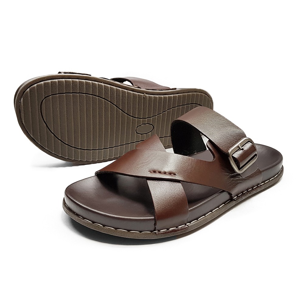 Dép Da Nam Dép Dr. Nam Da Bò Tấm DE40D