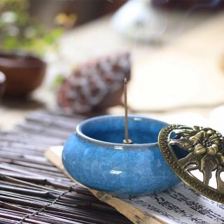 Lư gốm xông trầm - dụng cụ xông trầm