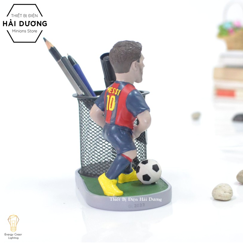 Ống Đựng Bút Mô Hình Cầu Thủ Bóng Đá Ronaldo - Messi GL2022 - Trang Trí Căn Phòng Decor Vintage