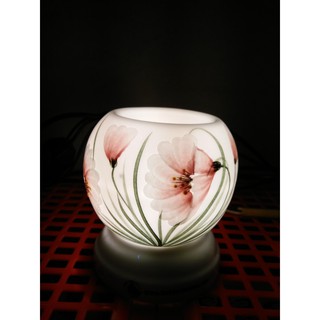 Đèn xông tinh dầu - HOA NÉN - HUẾ tặng 1 bóng đèn