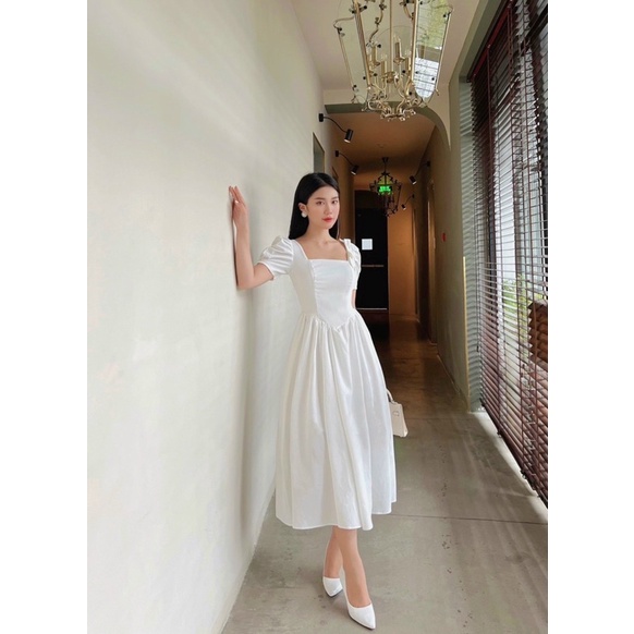 ĐẦM XOÈ TIỂU THƯ NƠ VAI TAY BỒNG ĐI TIỆC SANG TRỌNG XDGIMI ( Kèm ảnh thật)