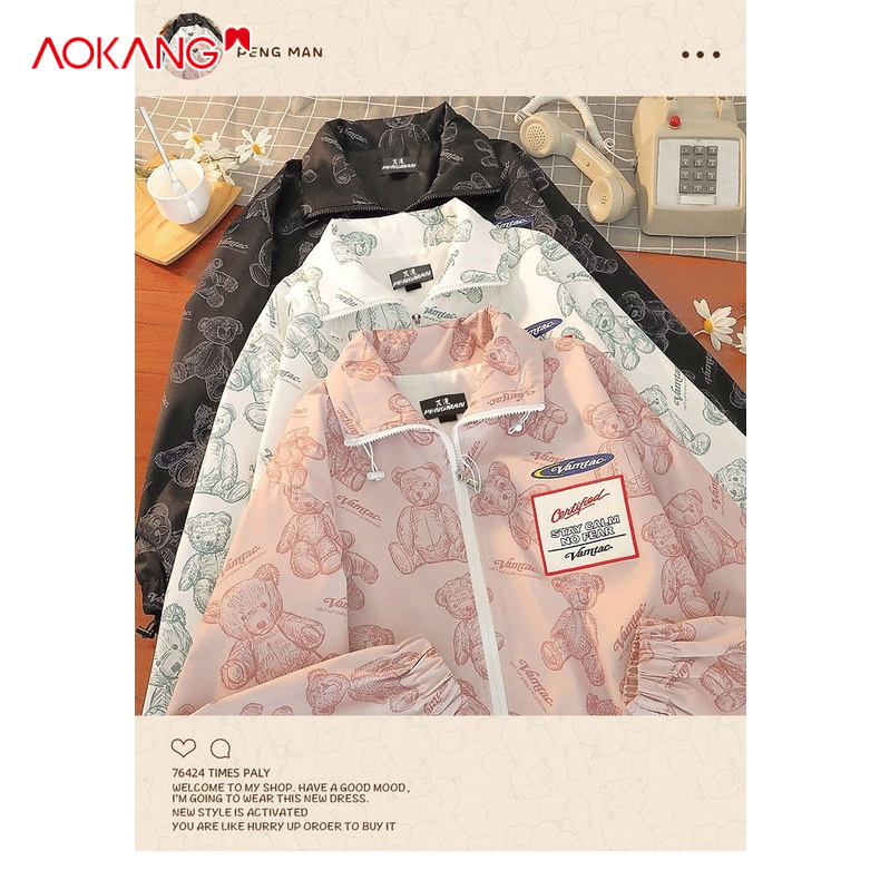 Áo khoác AOKANG chống nắng dáng rộng mỏng phong cách Hàn Quốc thời trang mới dành cho cả nam và nữ