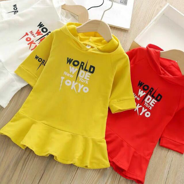 [NHẬP KIDTET hoàn 15% xu đơn 150k] Váy Bé gái, World Tokyo size 7-22kg