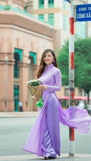 Áo dài lụa tằm cao cấp kèm quần