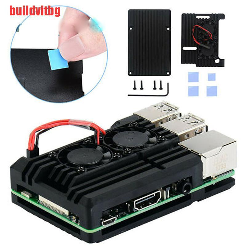 Hộp Tản Nhiệt Bằng Hợp Kim Nhôm Cnc Cho Raspberry Pi 4b Gvq