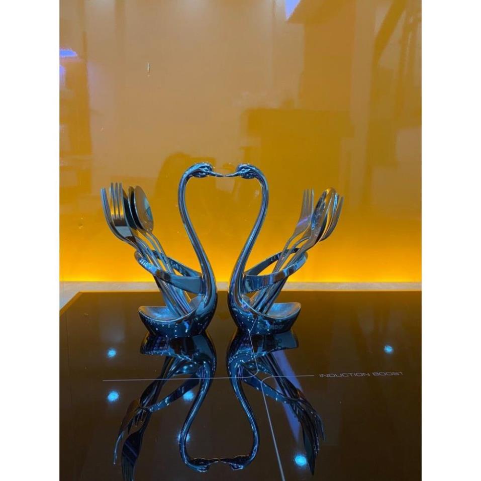 Bộ thìa dĩa thiên nga Rapido Swan 13.5cm inox tiện lợi, cao cấp