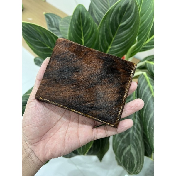 Ví da bò nguyên lông