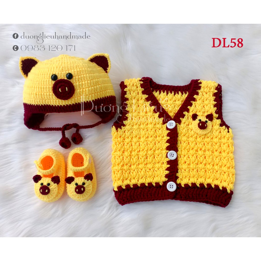 Set đồ len mùa đông bé trai