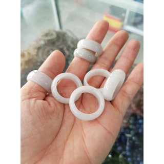 [Cam kết đá tự nhiên] Nhẫn đá bạch ngọc nam đeo