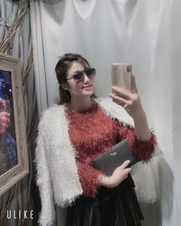 Áo khoác lông ảnh chụp thật